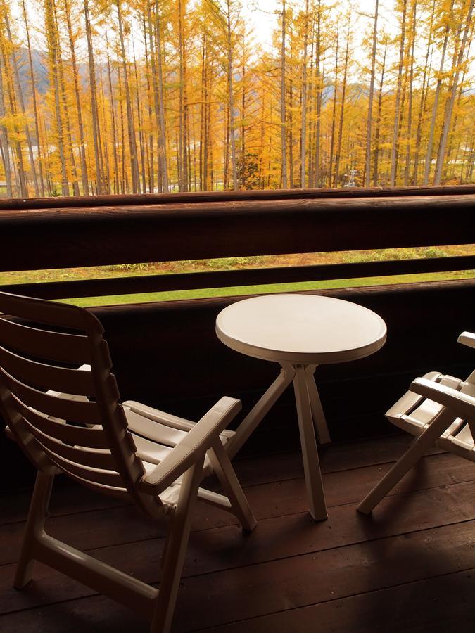 Log Hotel Larch Lake Kanayama Minamifurano Rom bilde